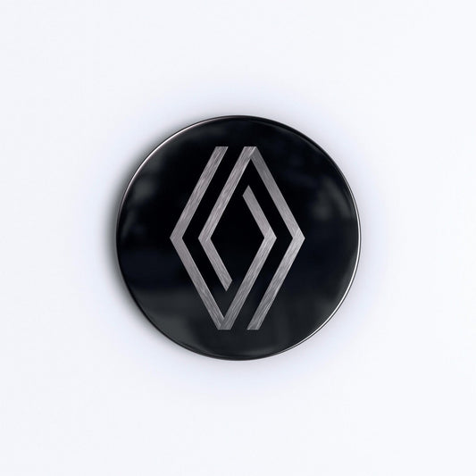 Genuine Renault Symbioz Ice Black Brushed Aluminium "Renault nouvel'R" Centre Cap