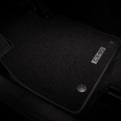 Genuine Mazda CX-80 Velour Floor Mats "Luxury"