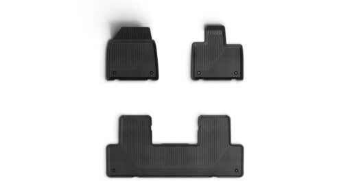 Genuine Volvo EX90 Rubber Floor Mats - 5, 6 And 7 Seat Models