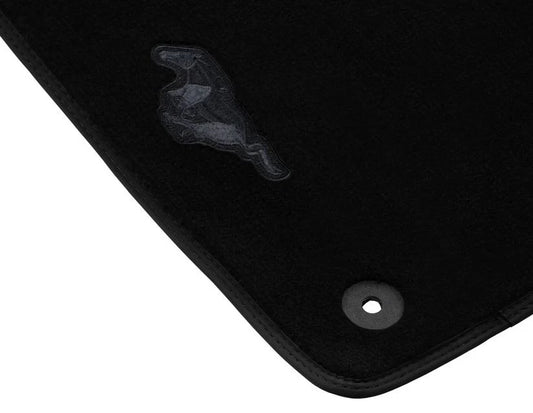 Genuine Ford Mustang Velour Floor Mats Front, Black