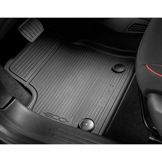 Genuine Fiat 600 Electric Rubber Floor Mats (RHD)