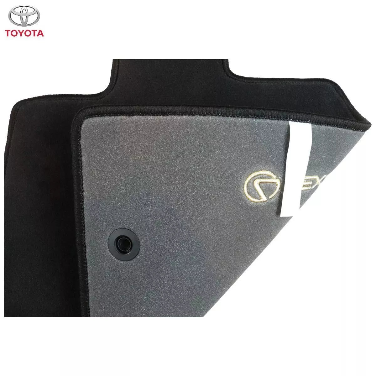 Genuine Lexus RX Front & Rear Carpet Car Mats Black with Logo