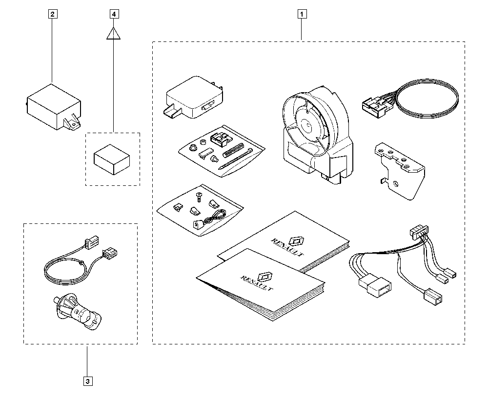 Genuine Renault Traffic Passenger Anti-Lift Module For Alarm