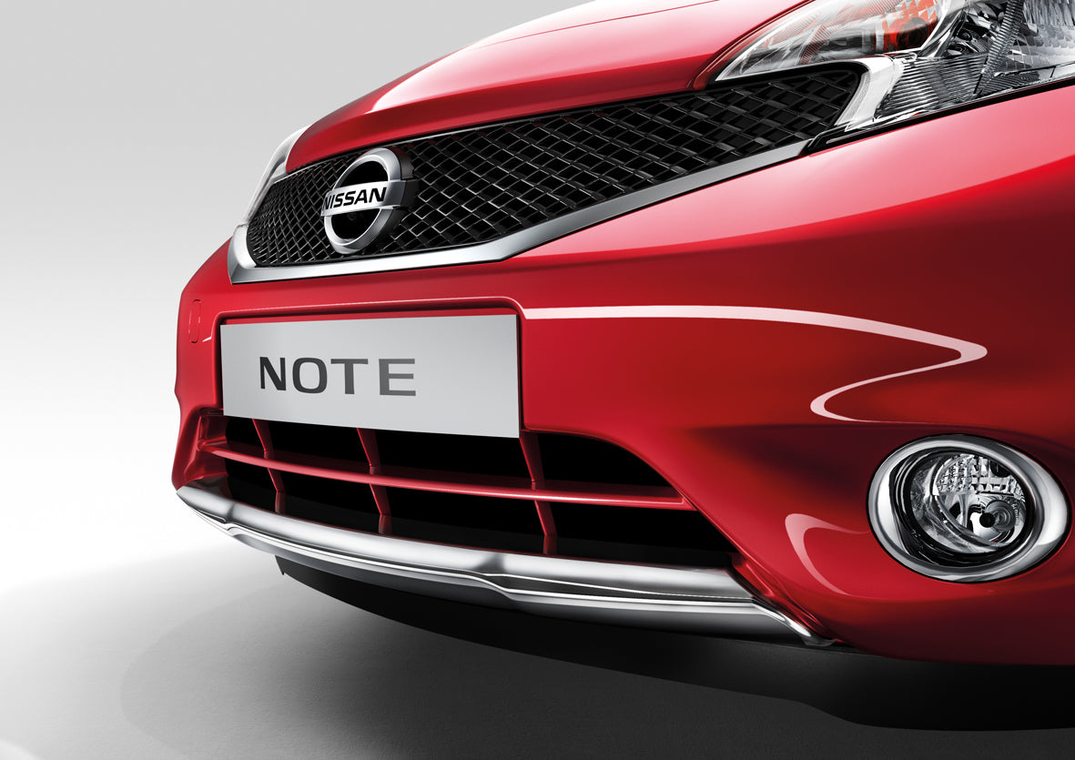 Genuine Nissan Note Front Bumper Lower Lip In Chrome