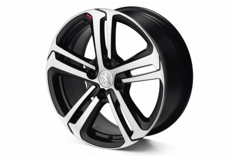 Genuine Peugeot 308 'Ligne S' Silver/Black 17" Single Light Alloy Wheel