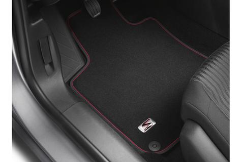 Genuine Peugeot 308 Velour Mats With Ligne S Red Stripe Edging