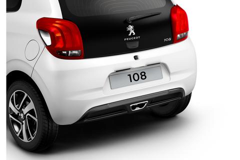 Genuine Peugeot 108 Single Tail Pipe Ligne S Rear Bumper Diffuser