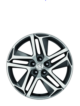 Genuine Peugeot 308 18" Alloy Wheels - Black Sapphire