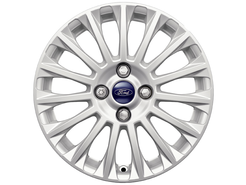 Genuine Ford Fiesta 16" Sparkle Silver 15 Spoke Design Alloy Wheel