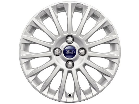 Genuine Ford Fiesta 16" Sparkle Silver 15 Spoke Design Alloy Wheel