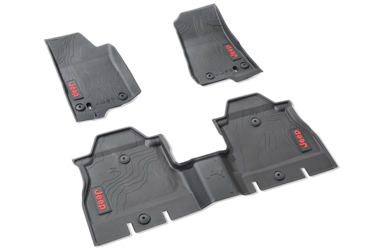 Genuine Jeep Rubber Mats For Wrangler - 4P Phev