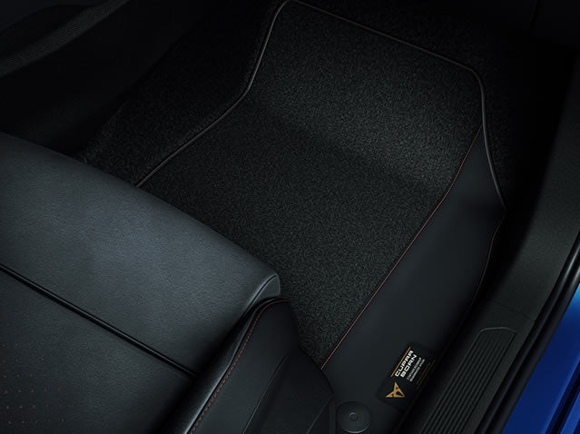 Genuine Cupra Born Premium Mats (Black) - Rhd (Recycled Material + Pvc)