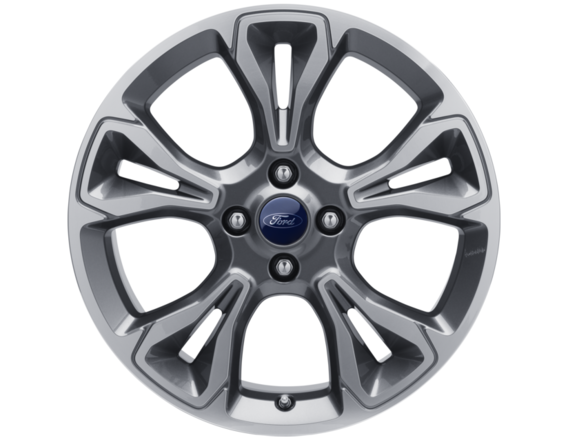 Genuine Ford Fiesta 18" Alloy Wheel 5 X 2-Spoke Design - Rock Metallic Machined