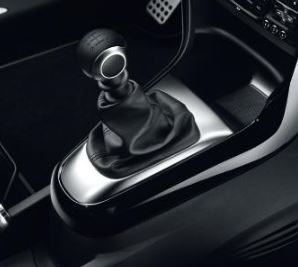 Genuine Citroen C3 Aircross 6 Speed Gear Knob In Black Leather And Satin Chrome Zamak