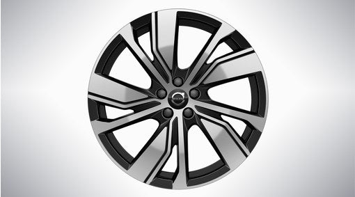 Genuine Volvo Xc40 20" Rear 5 Double Spoke Alloy Wheel In Black/Diamond Cut - For Electric Models Only