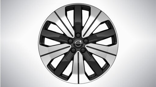 Genuine Volvo Xc40 19" Front 5 Double Spoke Alloy Wheel In Black/Diamond Cut