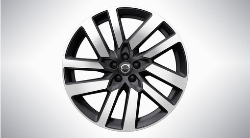 Genuine Volvo V90 Cross Country 20" 5 V Spoke Complete Winter Wheels In Matt Graphite/Diamond Cut