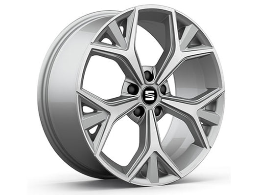 Genuine Seat Ateca 19" Aneto Alloy Wheel - Diamond Cut & Silver