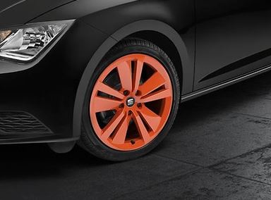 Genuine Seat Leon 18" Alloy Wheel 5 Spoke - Orange