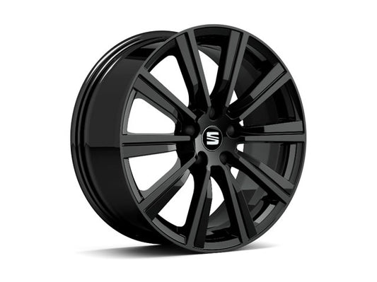 Genuine Seat Leon 18" Alloy Wheel Replica Cup Racer - Black