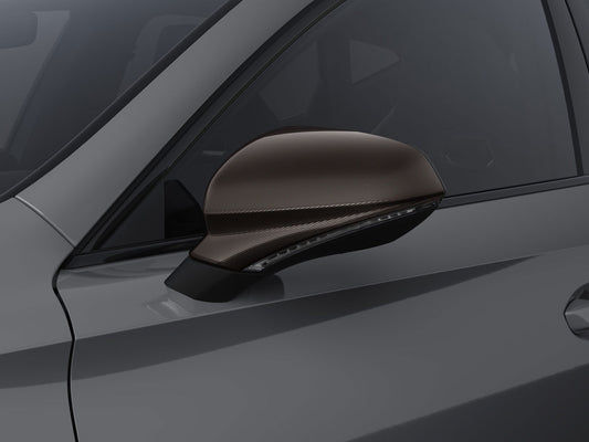 Genuine Cupra Leon Sportstourer Side Mirror Decorative Cover Made Of Carbon Fibre, Copper Colour  Right Side