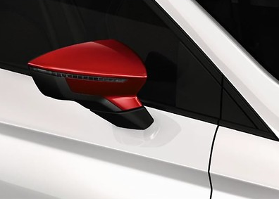 Genuine Seat Ibiza Exterior Mirror Covers In Desire Red