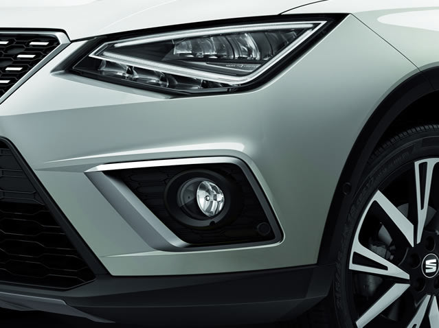 Genuine Seat Arona Matte Silver Fog Light Moulding