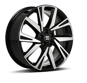 Genuine Seat Arona 18" Shiny Black Alloy Wheel