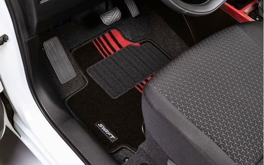 Genuine Suzuki Swift Carpet Mats With Red Detailing