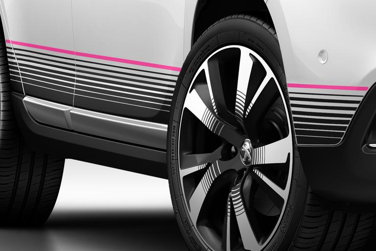 Genuine Peugeot 2008 Body Sill Sticker Set In Downtown Flash Pink (Set Of 2)