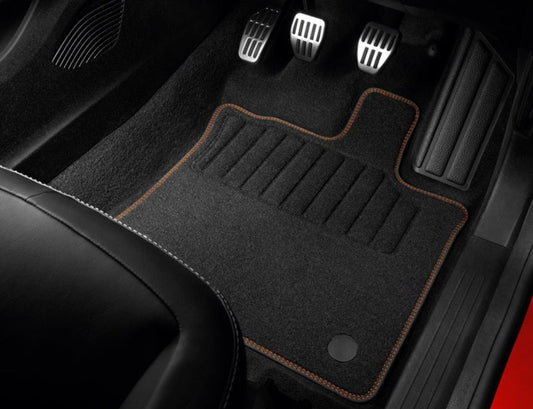 Genuine Renault Captur Textile Floor Mats - Orange - Set Of 4