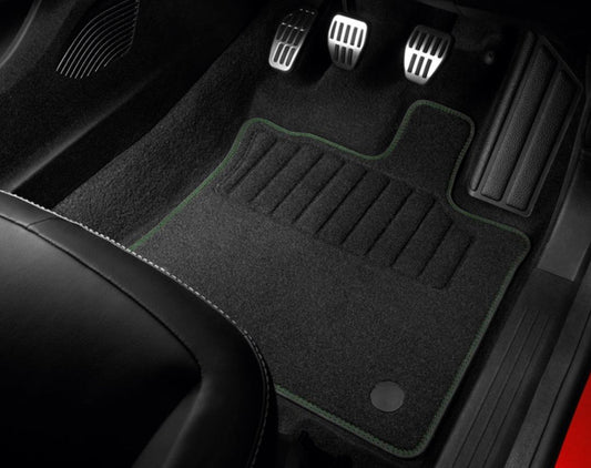 Genuine Renault Captur Textile Floor Mats - Green - Set Of 4