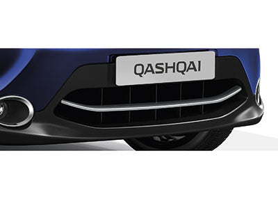 Genuine Nissan Qashqai Front Bumper Lower Lip Finisher In Ice Chrome