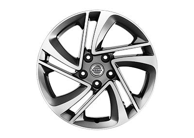 Genuine Nissan Qashqai 17" Alloy Wheel Snow Flake Design In Diamond Cut