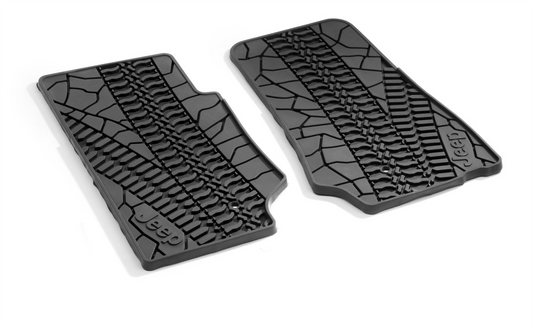 Genuine Jeep Rubber Floor Mats For Car Rhd (Black)-K82213885