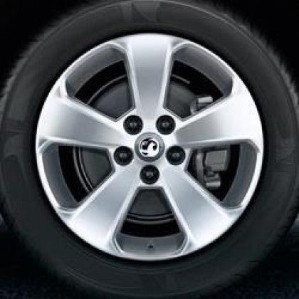 Genuine Mokka 17" 5 Spoke Alloy Wheel - Silver