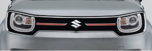 Genuine Suzuki Ignis Upper Front Grille Centre Bar - Red