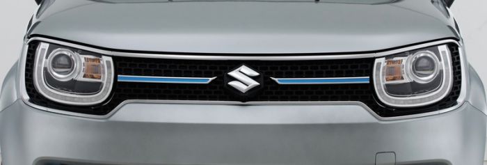 Genuine Suzuki Ignis Upper Front Grille Centre Bar - Blue