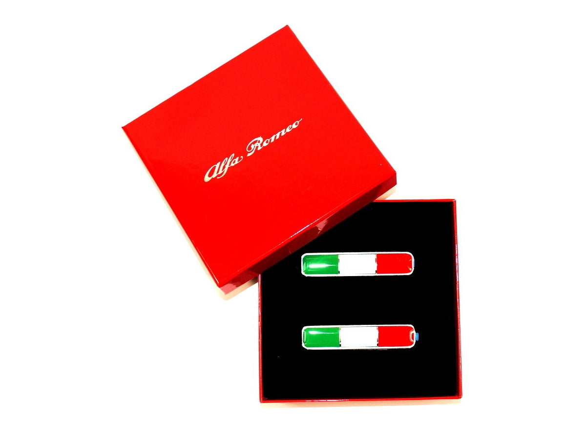 Genuine Alfa Romeo 4C Italian Flag Badge