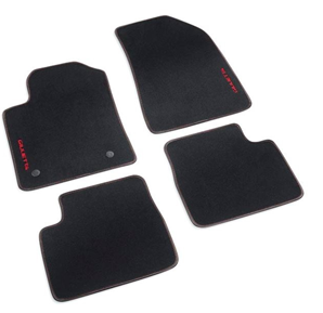 Genuine Alfa Romeo Giulietta Carpet Mats For Mta Version - Red Accents