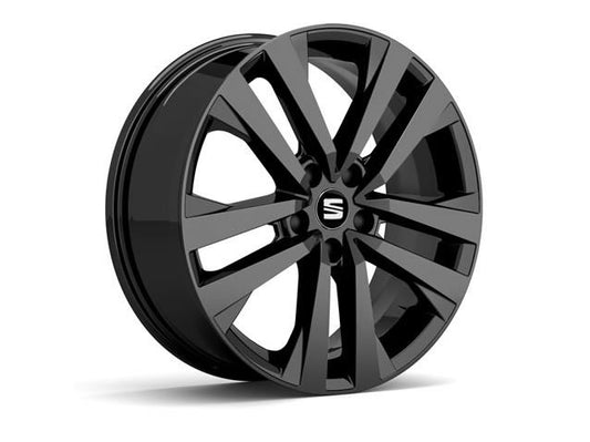 Genuine Seat Ateca 18" Alloy Wheel - Gloss Black