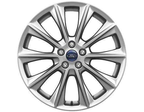 Genuine Ford Kuga 18" 10 Spoke Single Alloy - Luster Nickle