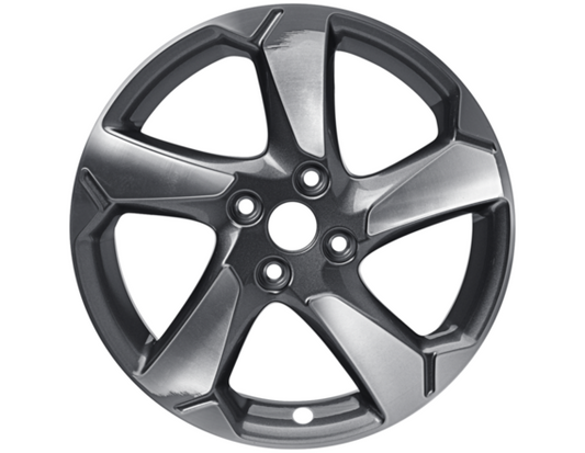 Genuine Ford Fiesta 17" Alloy Wheel 5 Spoke - Rock Metallic And Machined