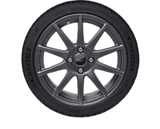 Genuine Ford Fiesta Complete 18" 10 Spoke Wheel With Tyre - Magnetite Matt