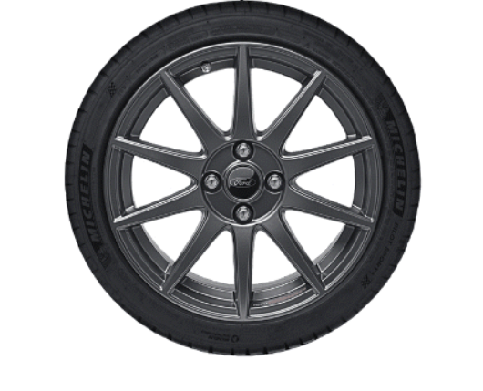 Genuine Ford Fiesta Complete 17" 10 Spoke Wheel With Tyre - Magnetite Matt