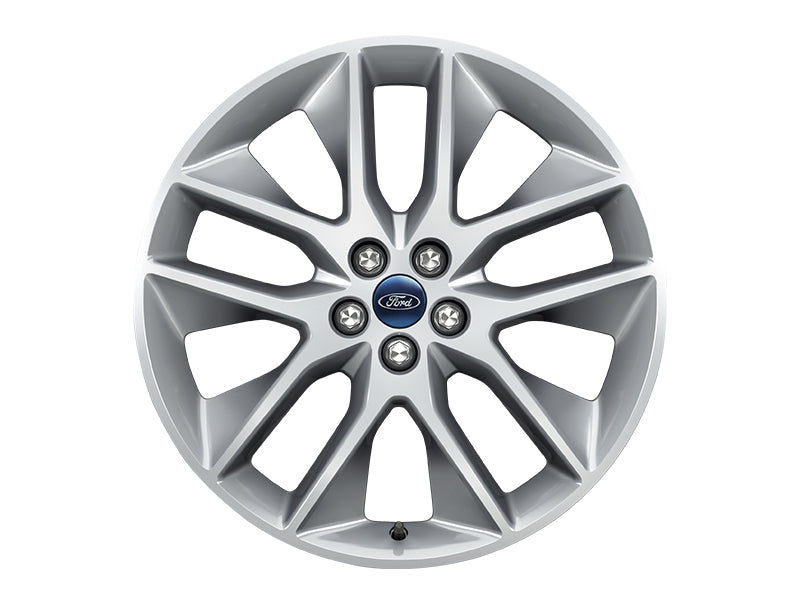 Genuine Ford Edge Alloy Wheel 20" 5 X 2 Spoke Y Design - Polished Face With Dark Stainless Pockets