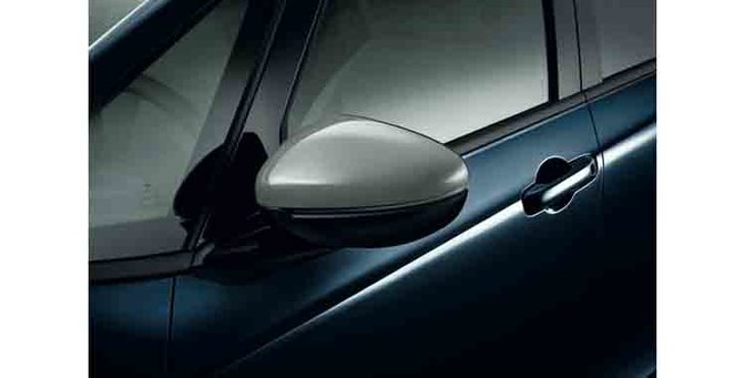 Genuine Honda Jazz Hybrid Mirror Covers - Matte Silver