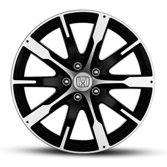 Genuine Honda Cr-V 18" Set Of 4 Emerald Alloy Wheels With Tyres -Black/Diamond Cut