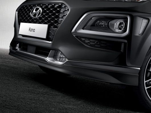 Genuine Hyundai Kona Hybrid Front Splitter - Phantom Black