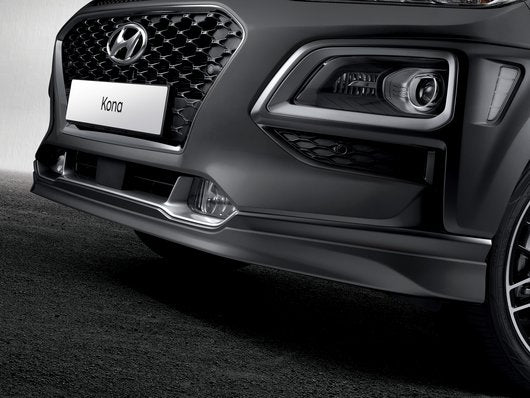 Genuine Hyundai Kona Hybrid Front Splitter - Dark Knight